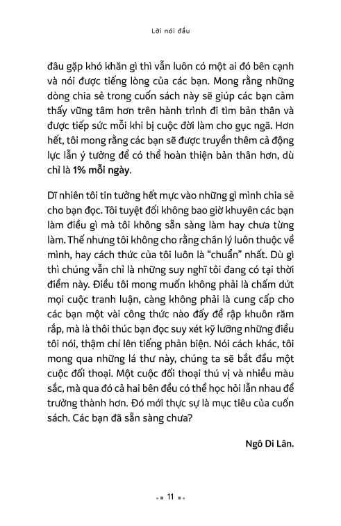 1% mỗi ngày - không ngừng chinh phục bản thân