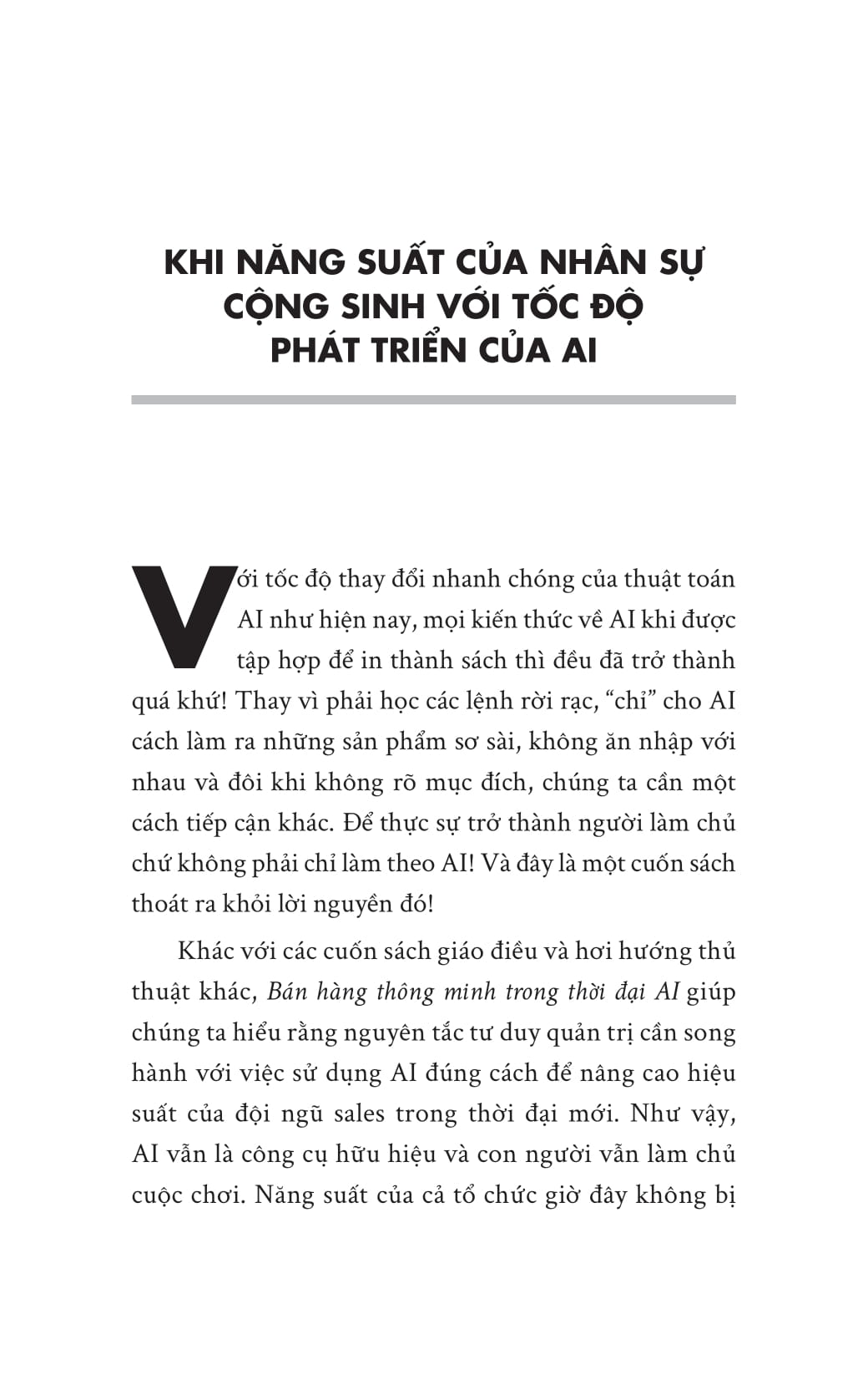 1% Nhân Lực Tạo Ra 99% Doanh Số - Bán Hàng Thông Minh Trong Thời Đại AI