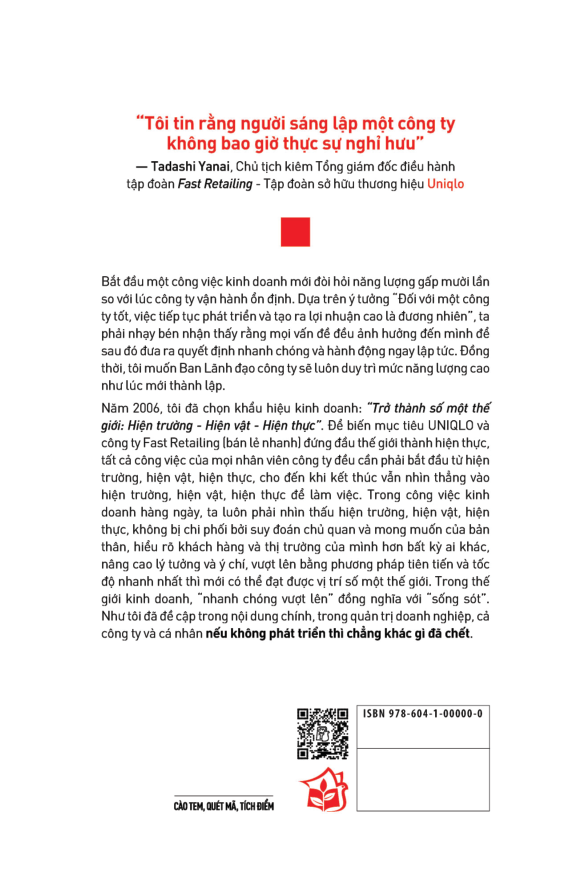 1 thắng 9 bại - câu chuyện khởi nghiệp và gây dựng thương hiệu của ông chủ uniqlo - tỷ phú giàu nhất nhật bản