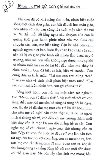 10 bức thư mẹ gửi con gái tuổi dậy thì (tái bản 2019)