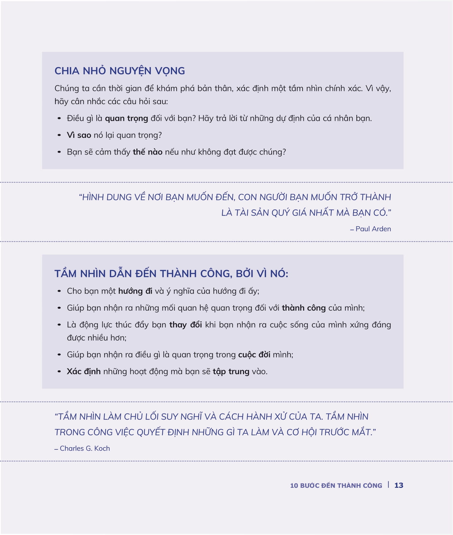 10 bước đến thành công - the success factor