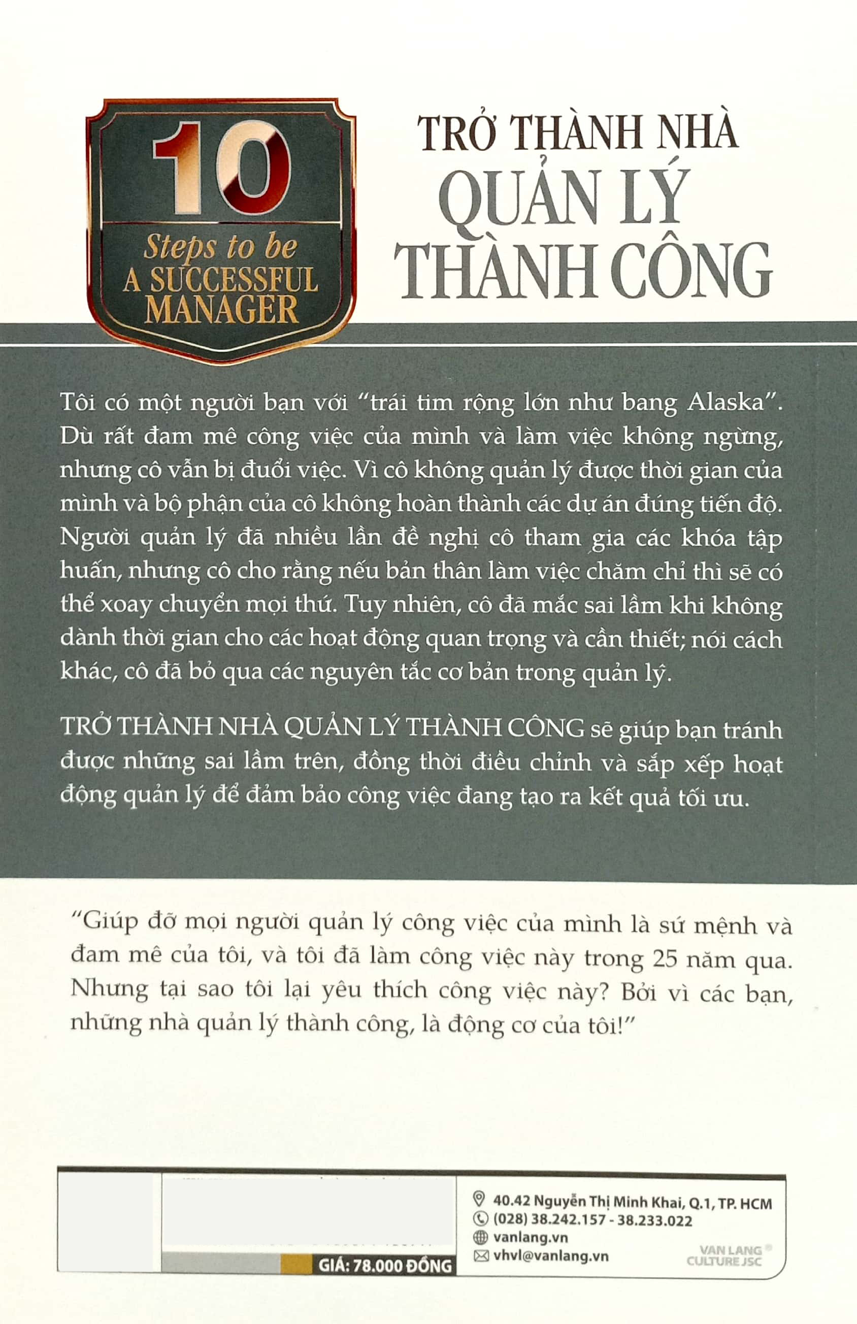 10 bước thực hành - trở thành nhà quản lý thành công