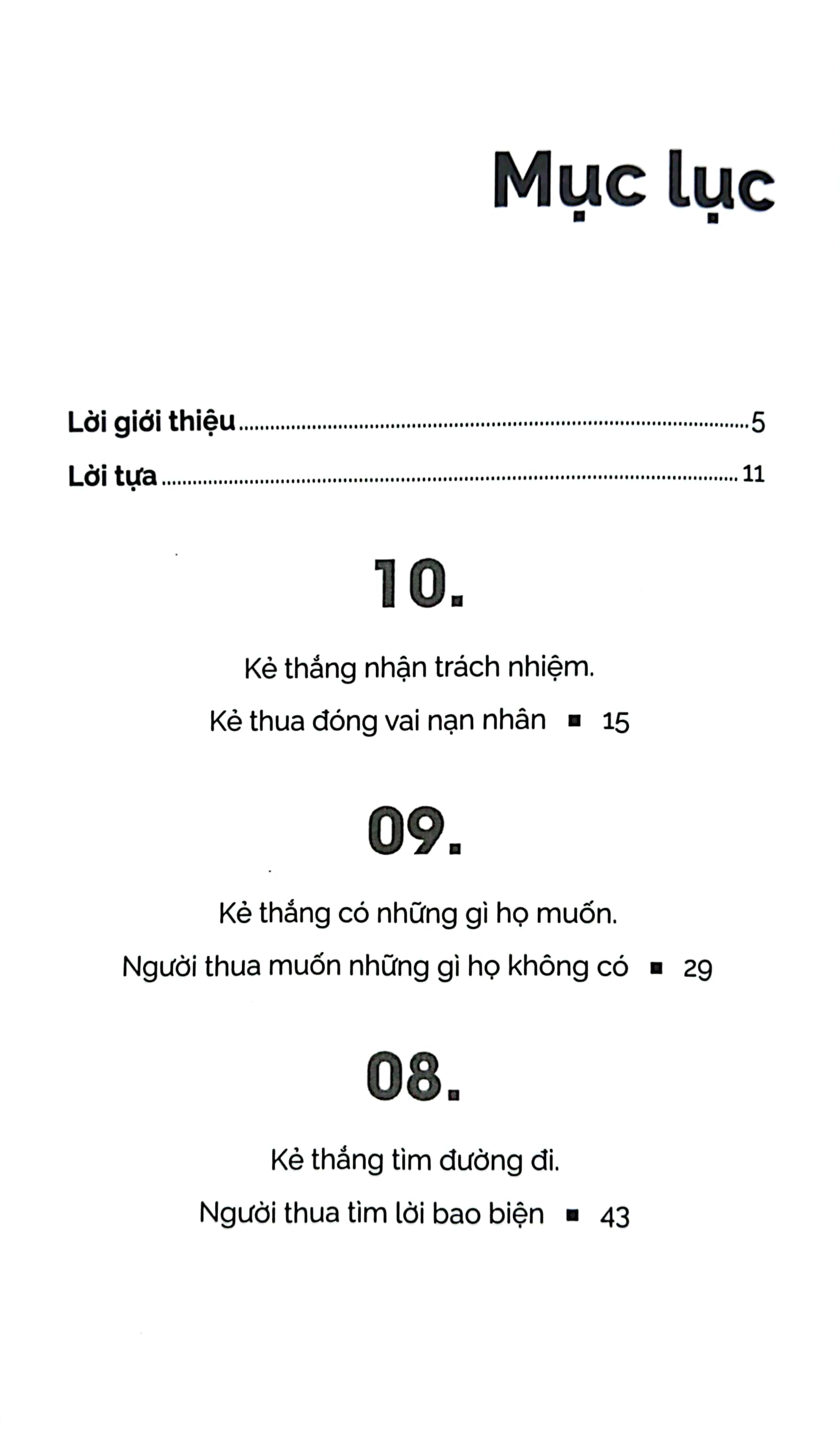 10 điều khác biệt nhất giữa kẻ thắng và người thua (tái bản 2023)