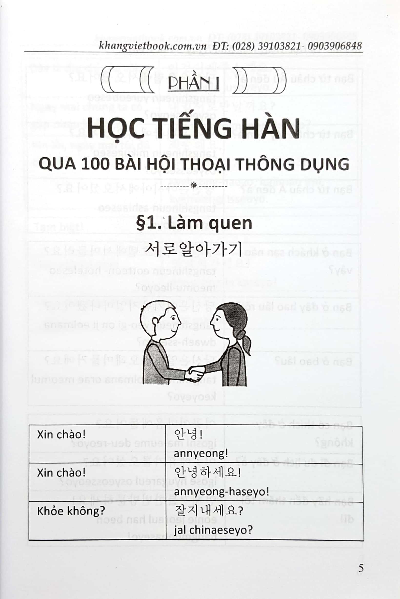 10 học tiếng hàn mỗi ngày