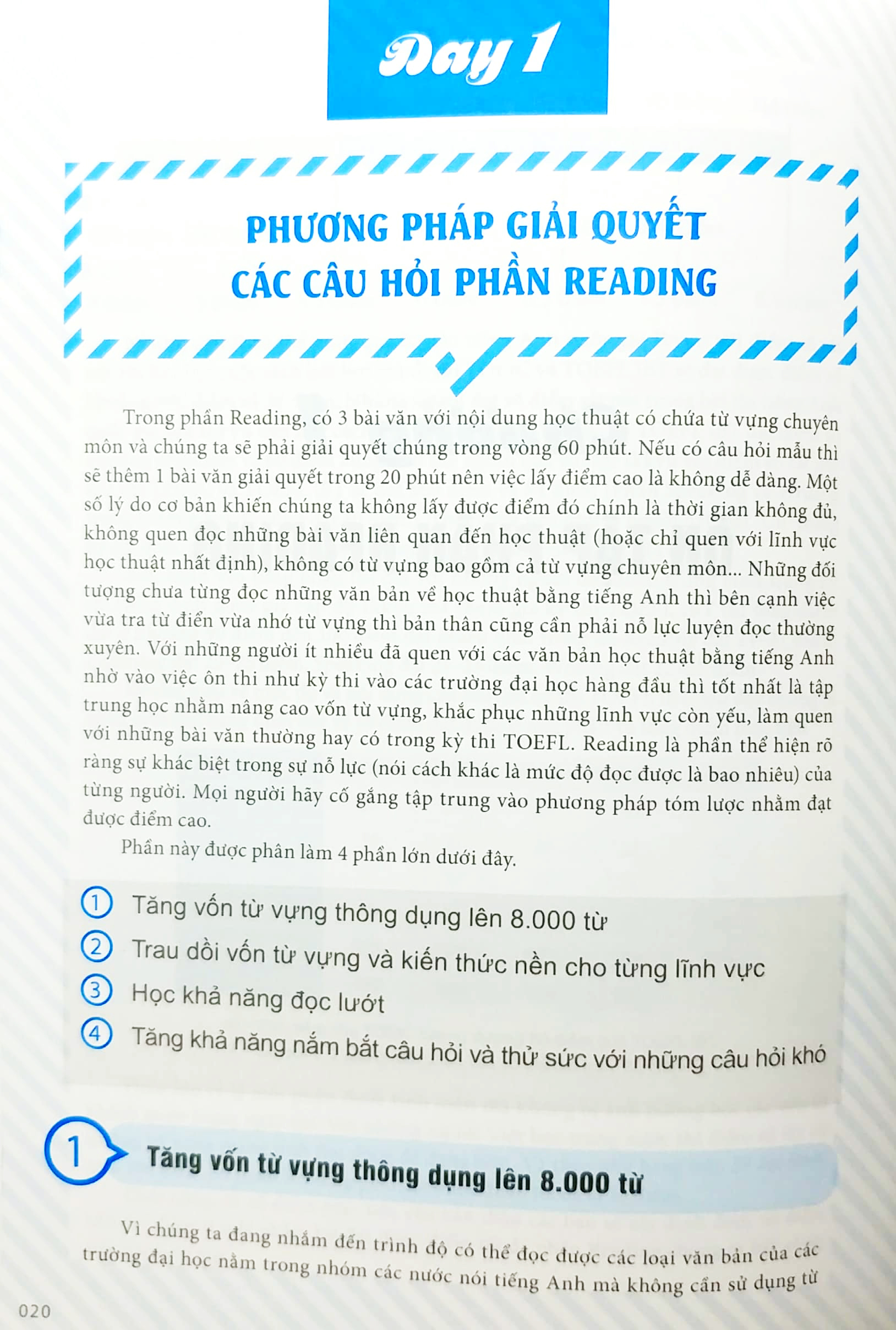 10 ngày tập trung ôn tập cho bài thi toefl ibt