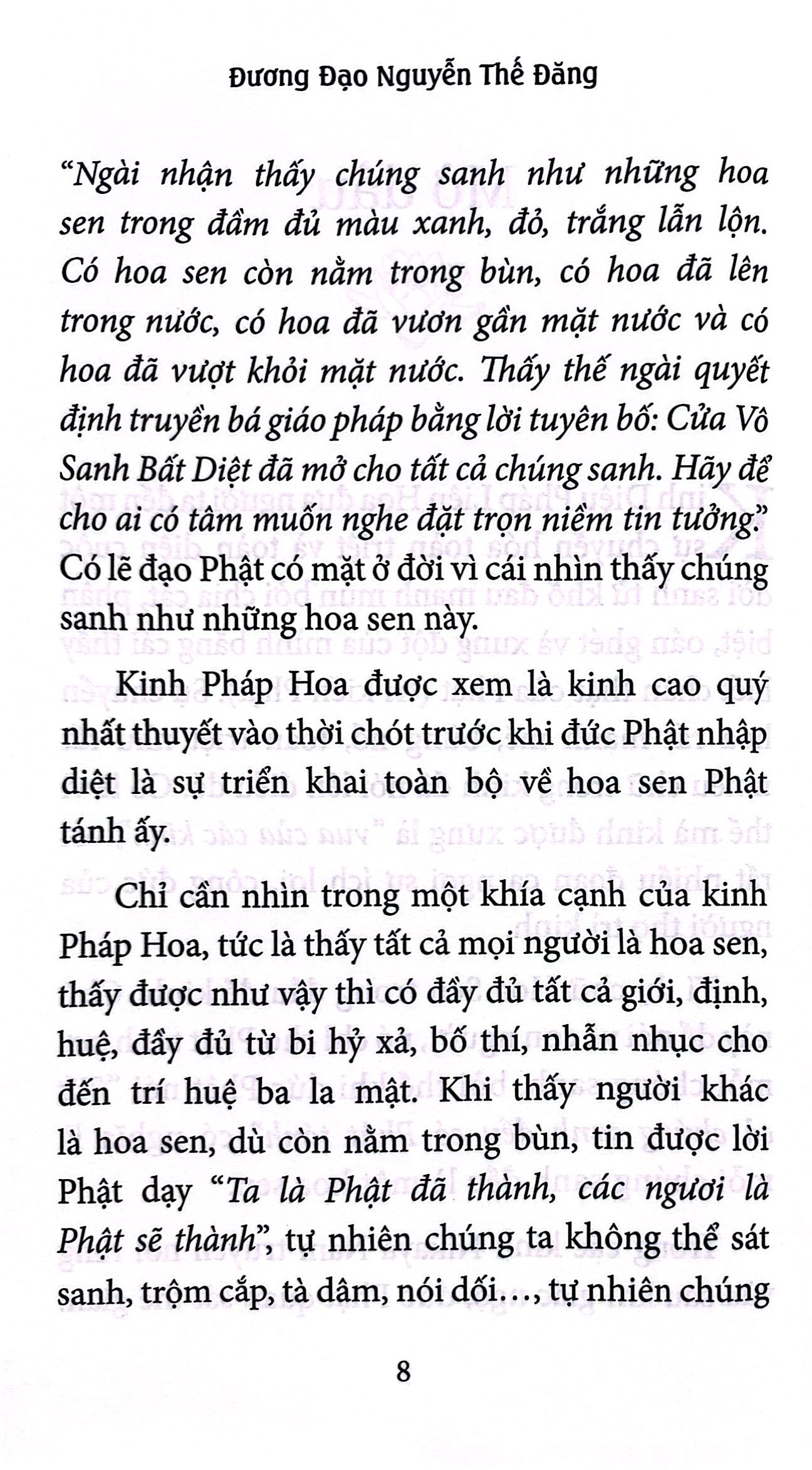 10 tư tưởng pháp hoa trong đời sống hằng ngày