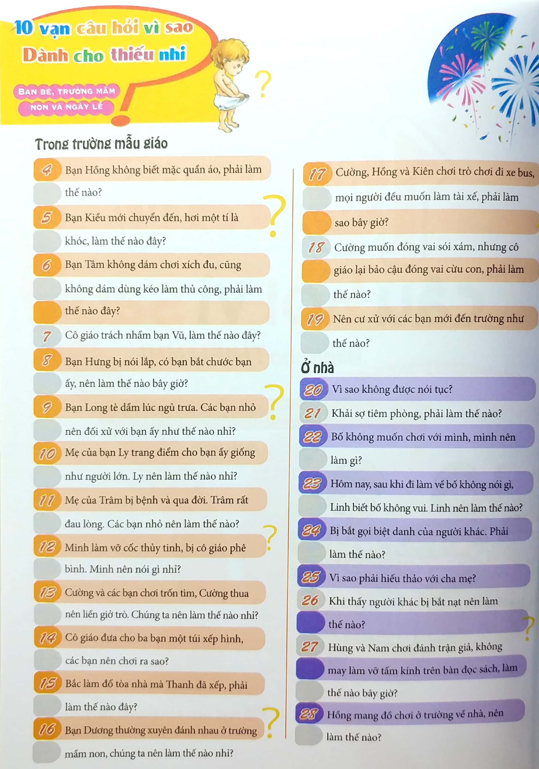 10 Van Cau Hoi Vi Sao - Ban Be, Truong Mam Non & Ngay Le (2022)