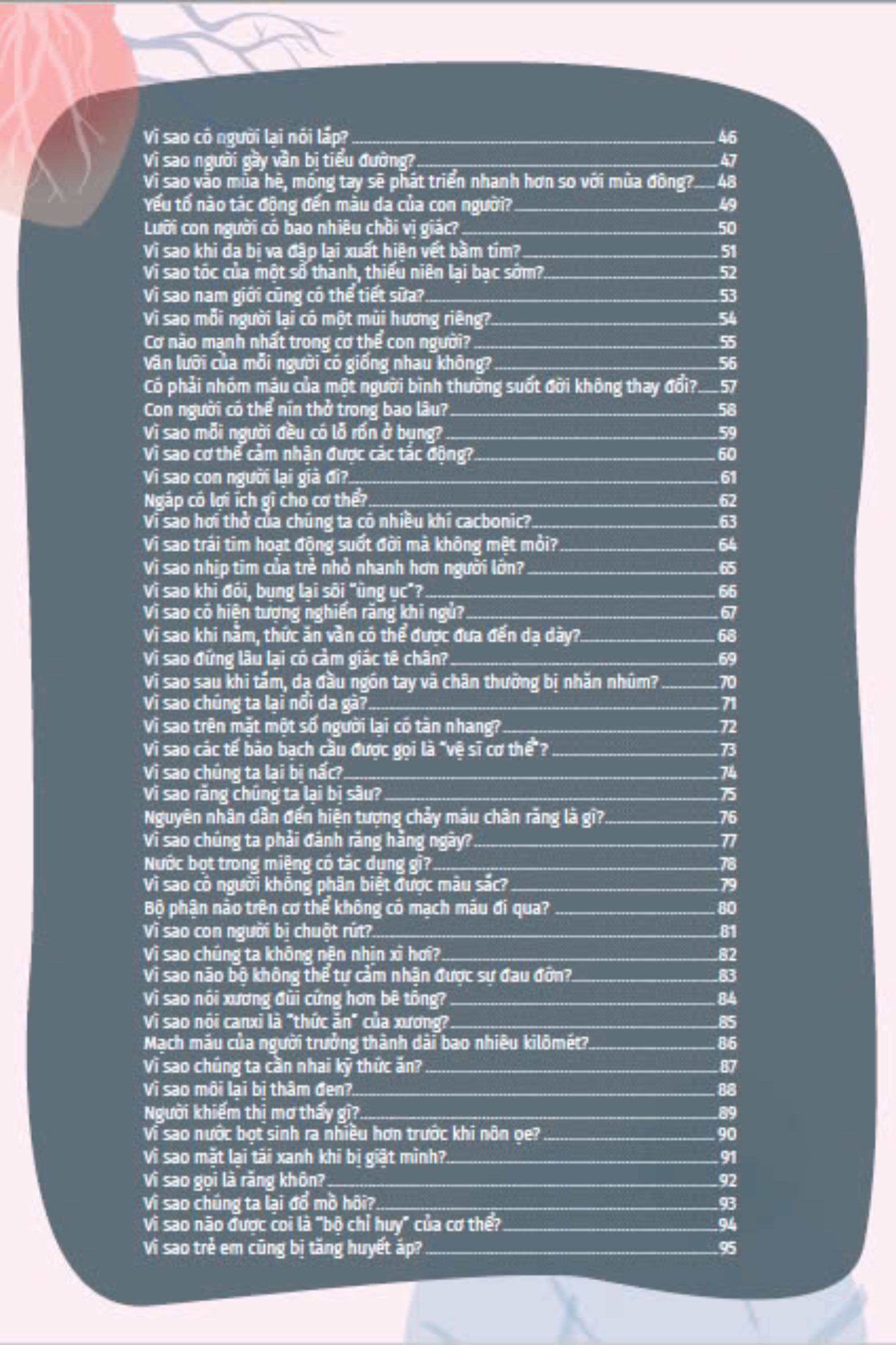 10 vạn câu hỏi vì sao - cùng bé khám phá kiến thức bách khoa - bí mật cơ thể người