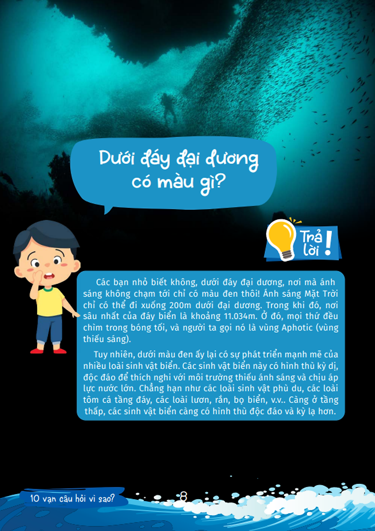 10 vạn câu hỏi vì sao - cùng bé khám phá kiến thức bách khoa - động vật dưới nước và thế giới đại dương