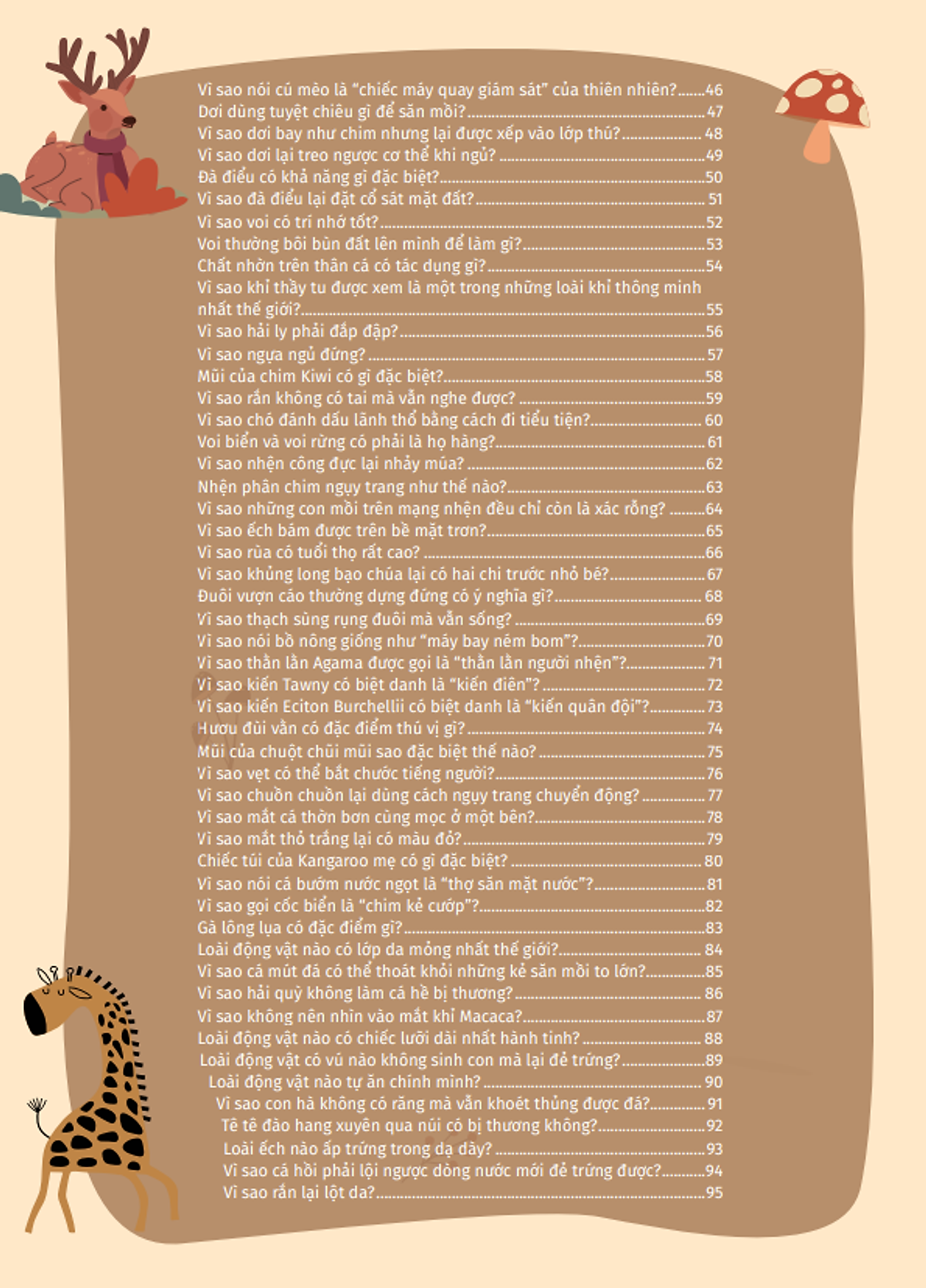 10 vạn câu hỏi vì sao - cùng bé khám phá kiến thức bách khoa - động vật kì lạ
