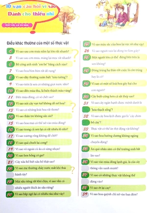 10 vạn câu hỏi vì sao dành cho thiếu nhi - cây cỏ, lá và hoa