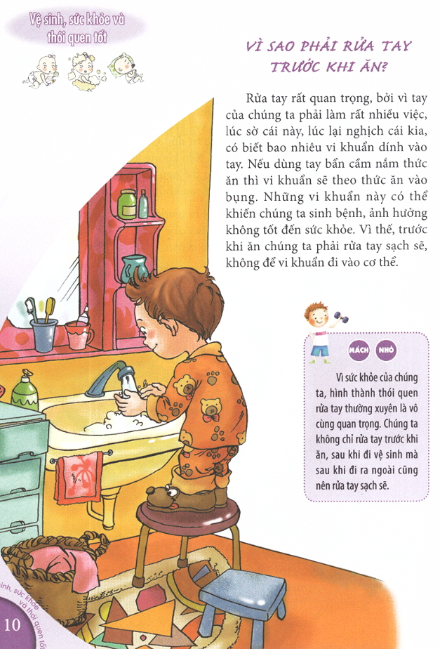 10 vạn câu hỏi vì sao dành cho thiếu nhi - vệ sinh, sức khỏe và thói quen tốt (tái bản 2022)