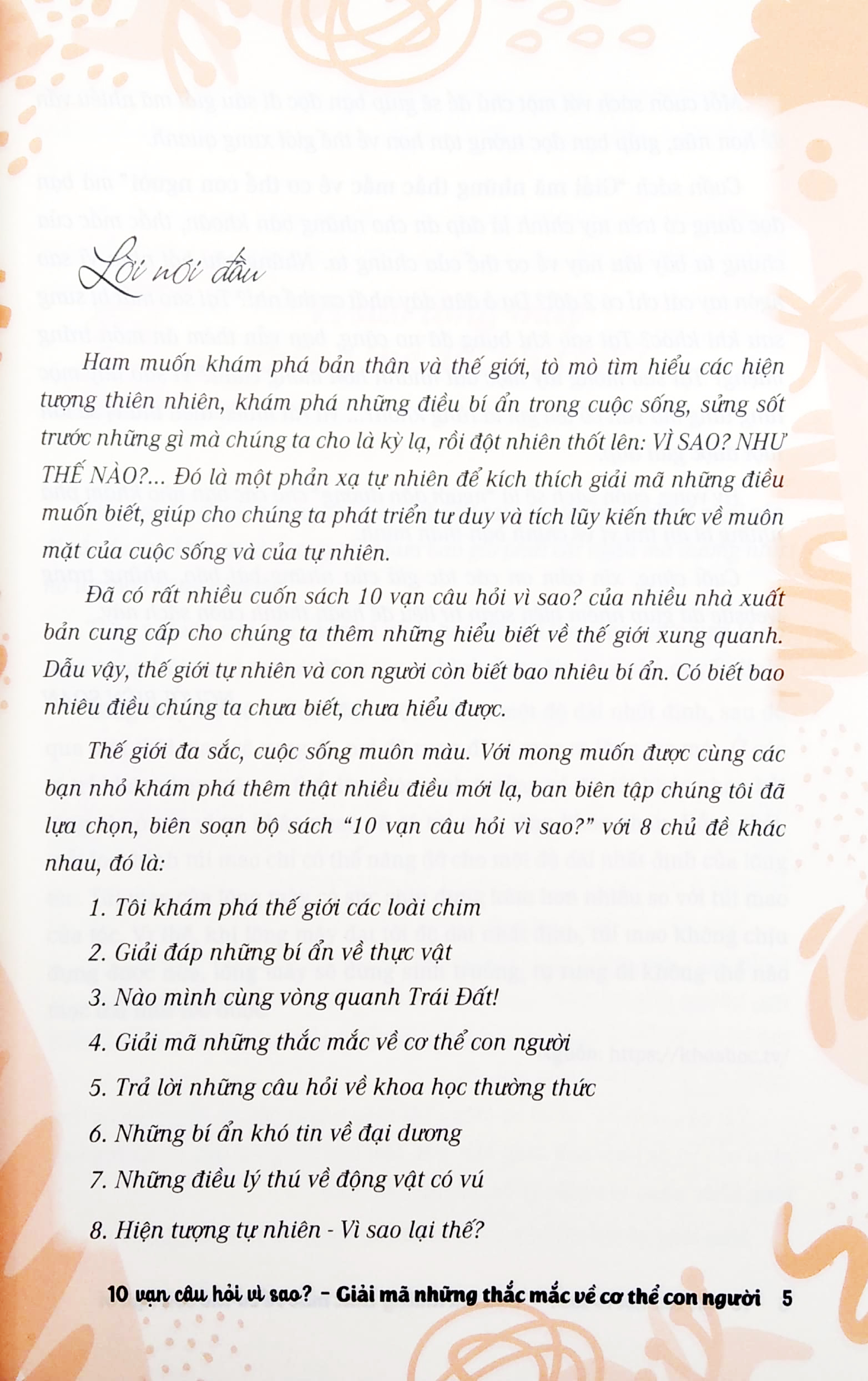 10 vạn câu hỏi vì sao - giải mã những thắc mắc về cơ thể người