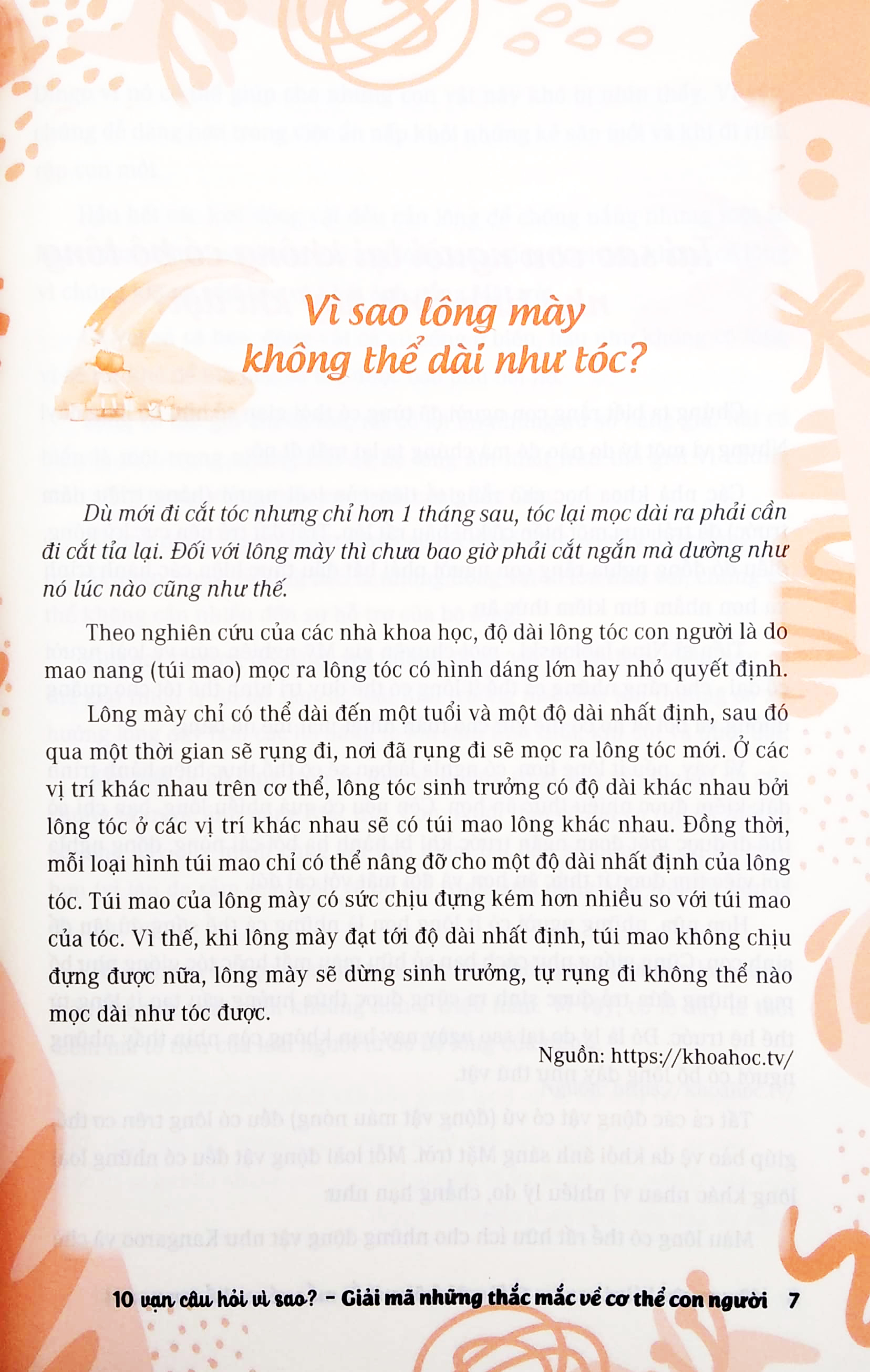 10 vạn câu hỏi vì sao - giải mã những thắc mắc về cơ thể người