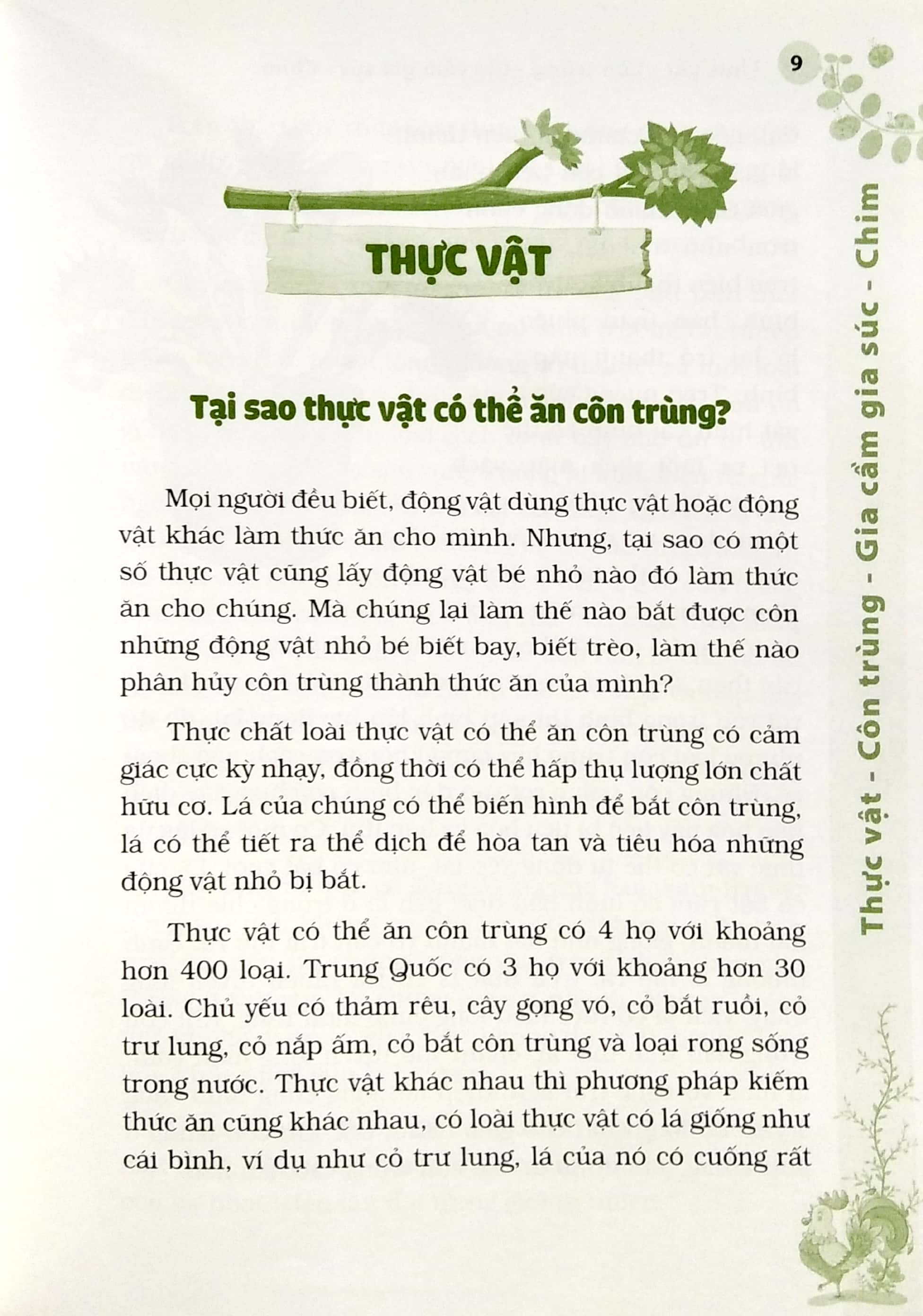 10 vạn câu hỏi vì sao? - thực vật - côn trùng - gia cầm - gia súc - chim