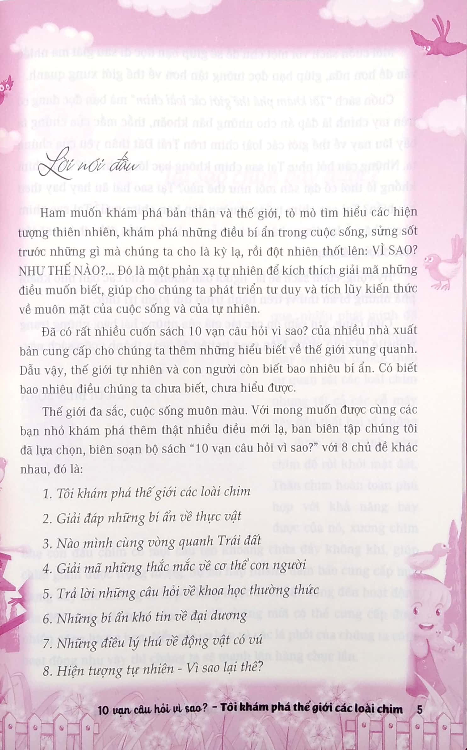 10 vạn câu hỏi vì sao - tôi khám phá thế giới các loài chim
