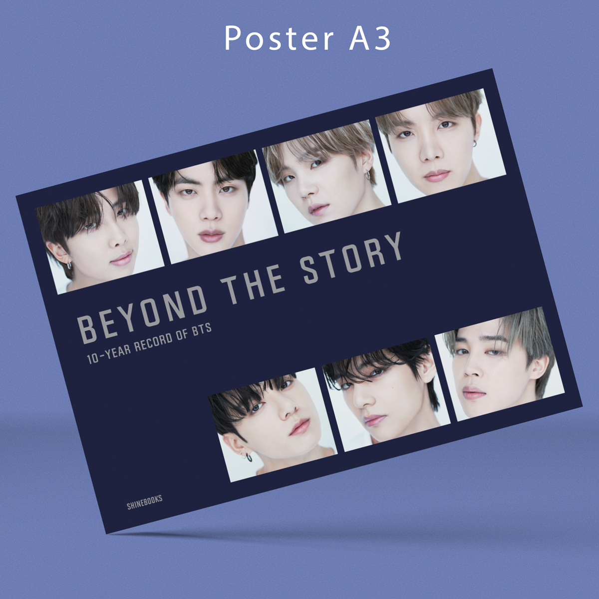 10-year record of bts - beyond the story - bìa cứng - bản đặc biệt - tặng kèm 1 pet bookmark + 8 photo cards + 1 poster a3 + 1 túi tote