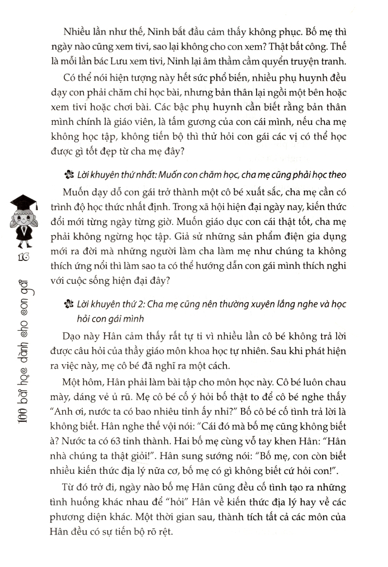 100 bài học dành cho con gái (tái bản 2017)