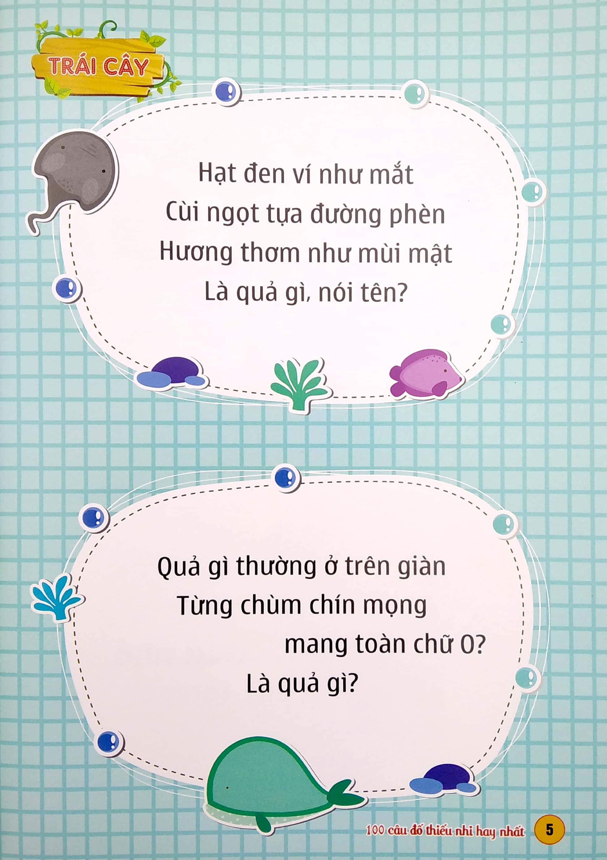100 câu đố thiếu nhi hay nhất - giáo dục sớm sách tập đọc cho trẻ