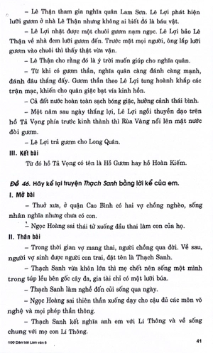 100 dàn bài chi tiết tập làm văn 6 (theo chương trình gdpt mới)