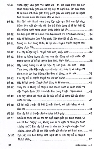 100 dàn bài chi tiết tập làm văn 6 (theo chương trình gdpt mới)