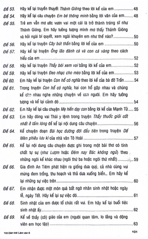 100 dàn bài chi tiết tập làm văn 6 (theo chương trình gdpt mới)