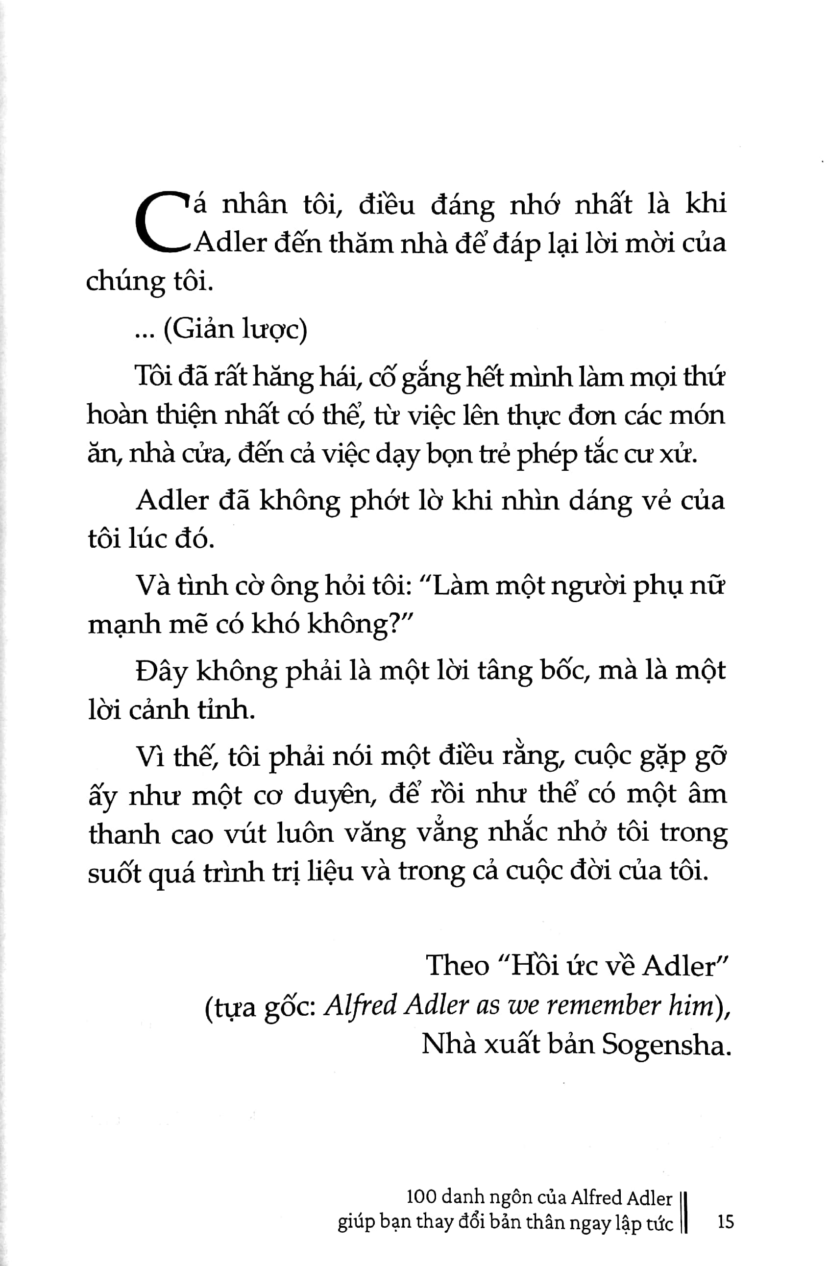 100 danh ngôn của alfred adler giúp bạn thay đổi bản thân ngay lập tức