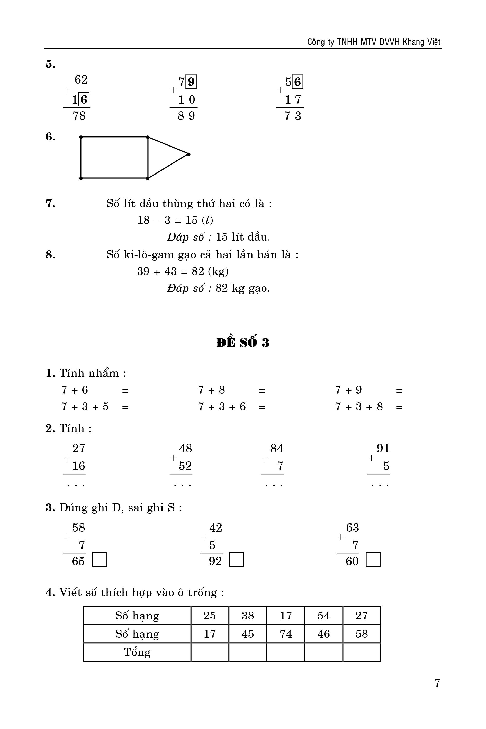 100 đề kiểm tra toán 2