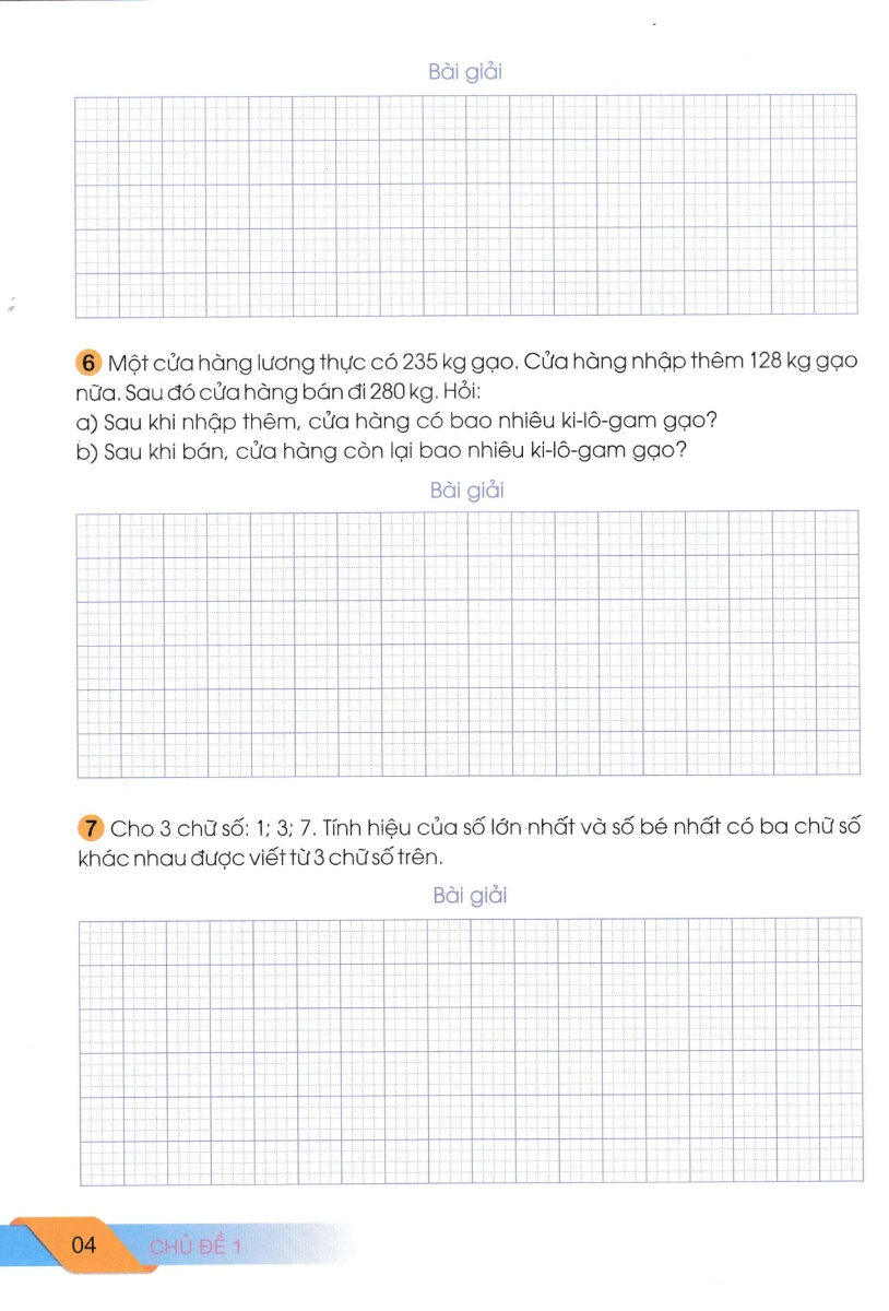 100 đề kiểm tra toán 3