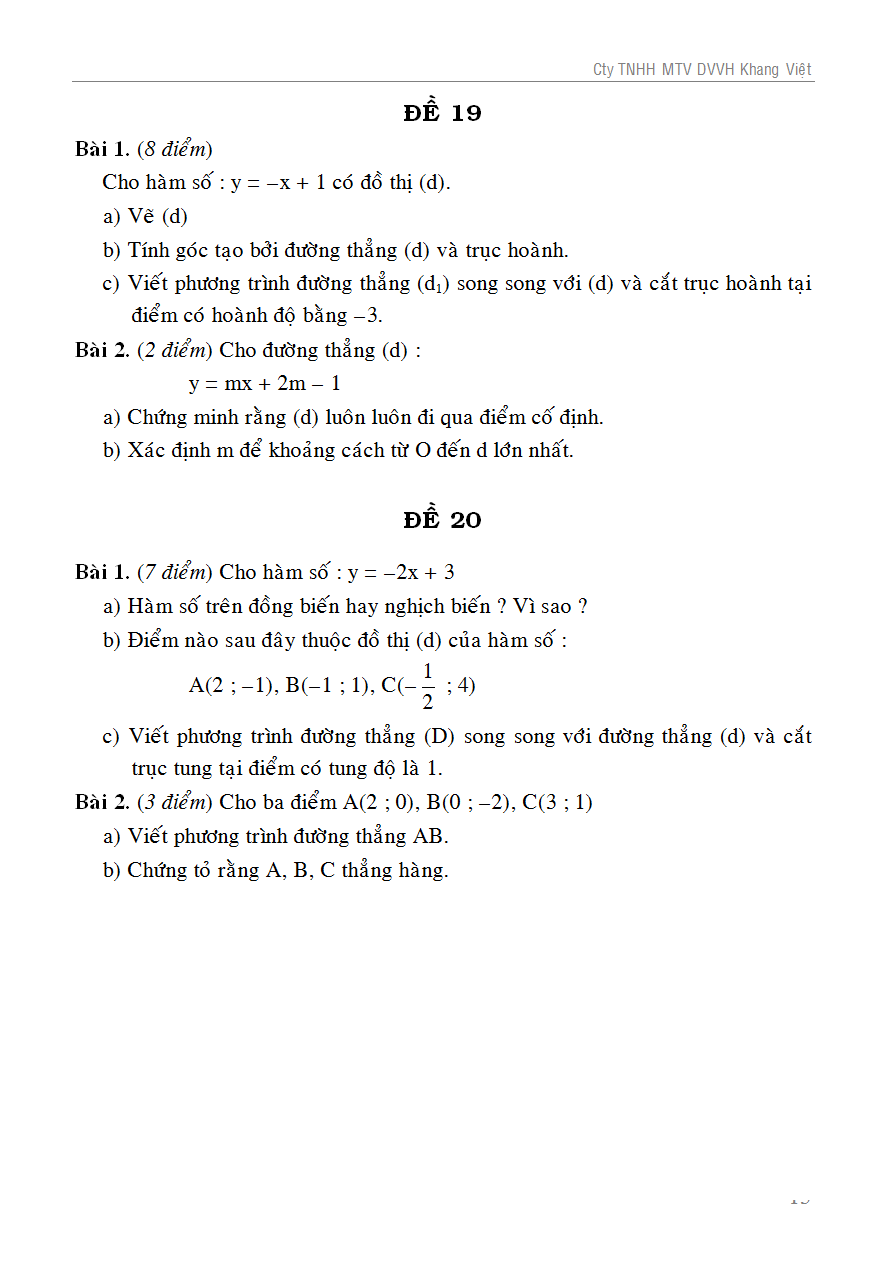100 đề kiểm tra toán 9