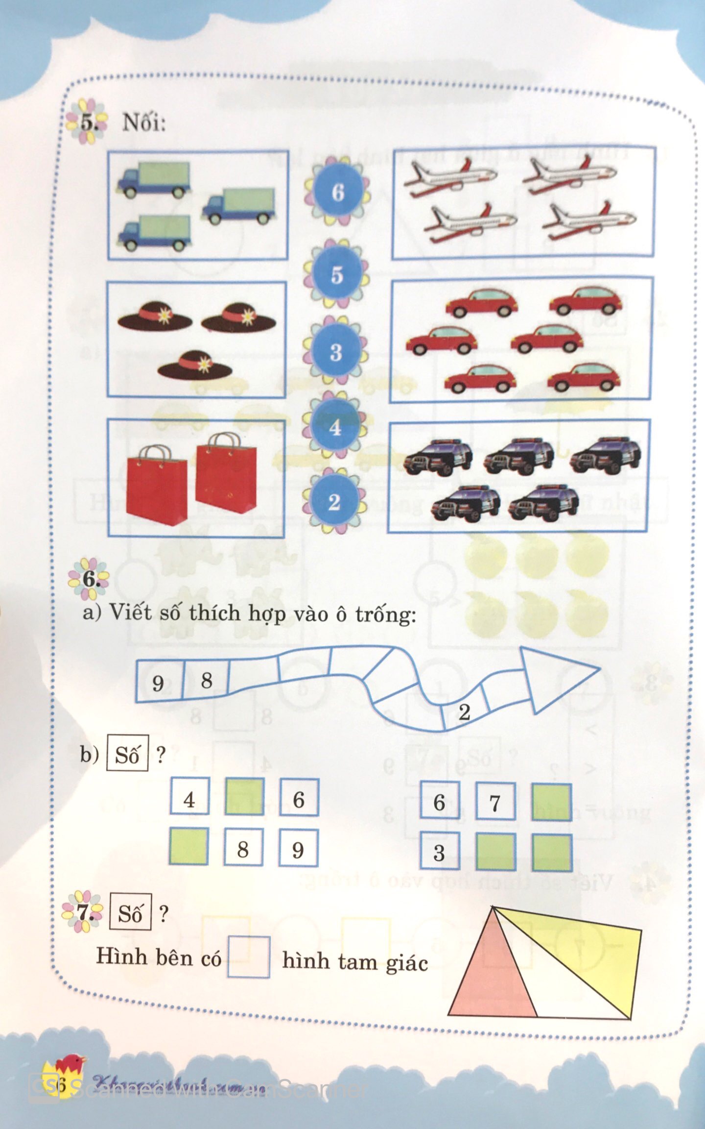 100 đề kiểm tra toán lớp 1