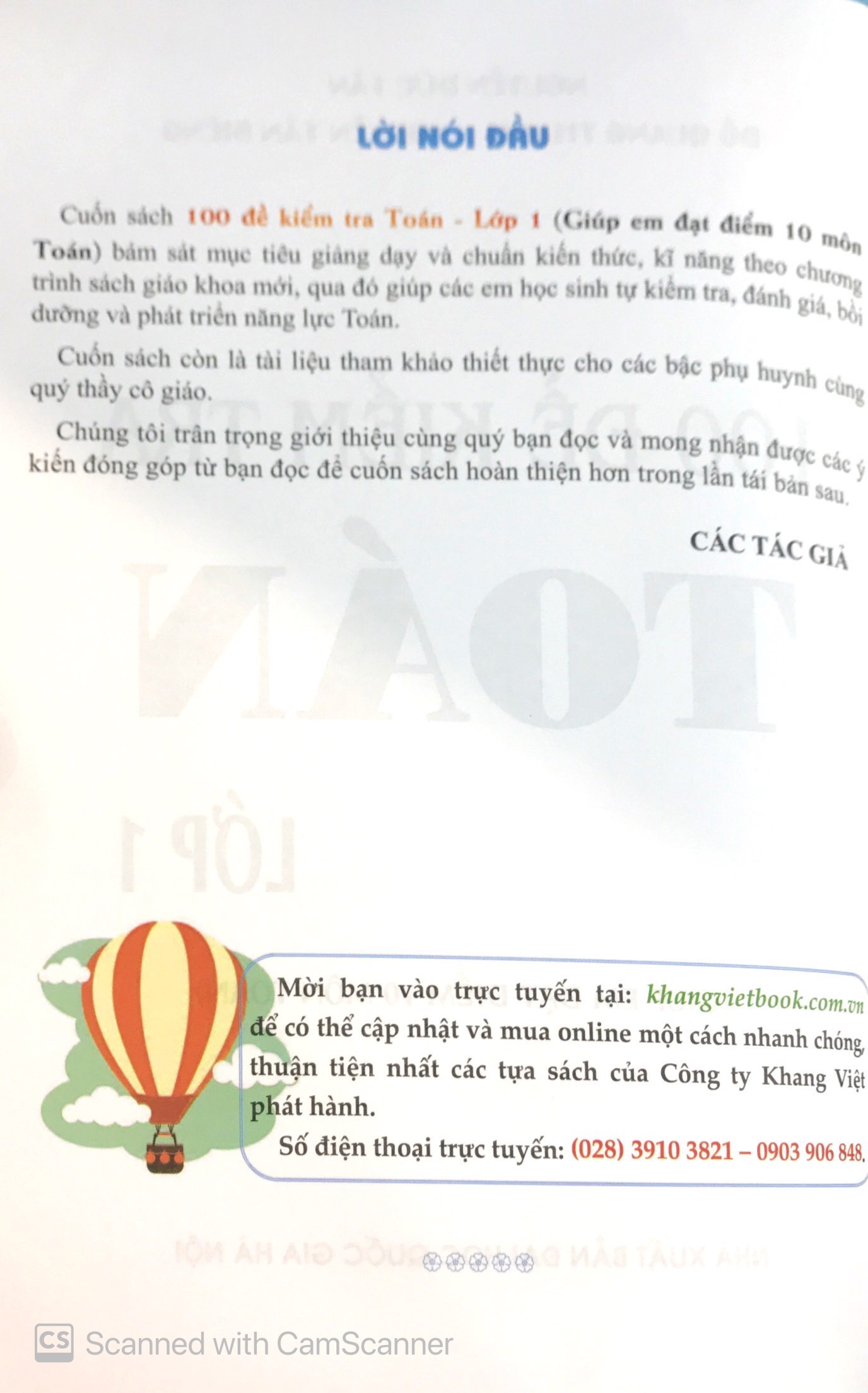 100 đề kiểm tra toán lớp 1