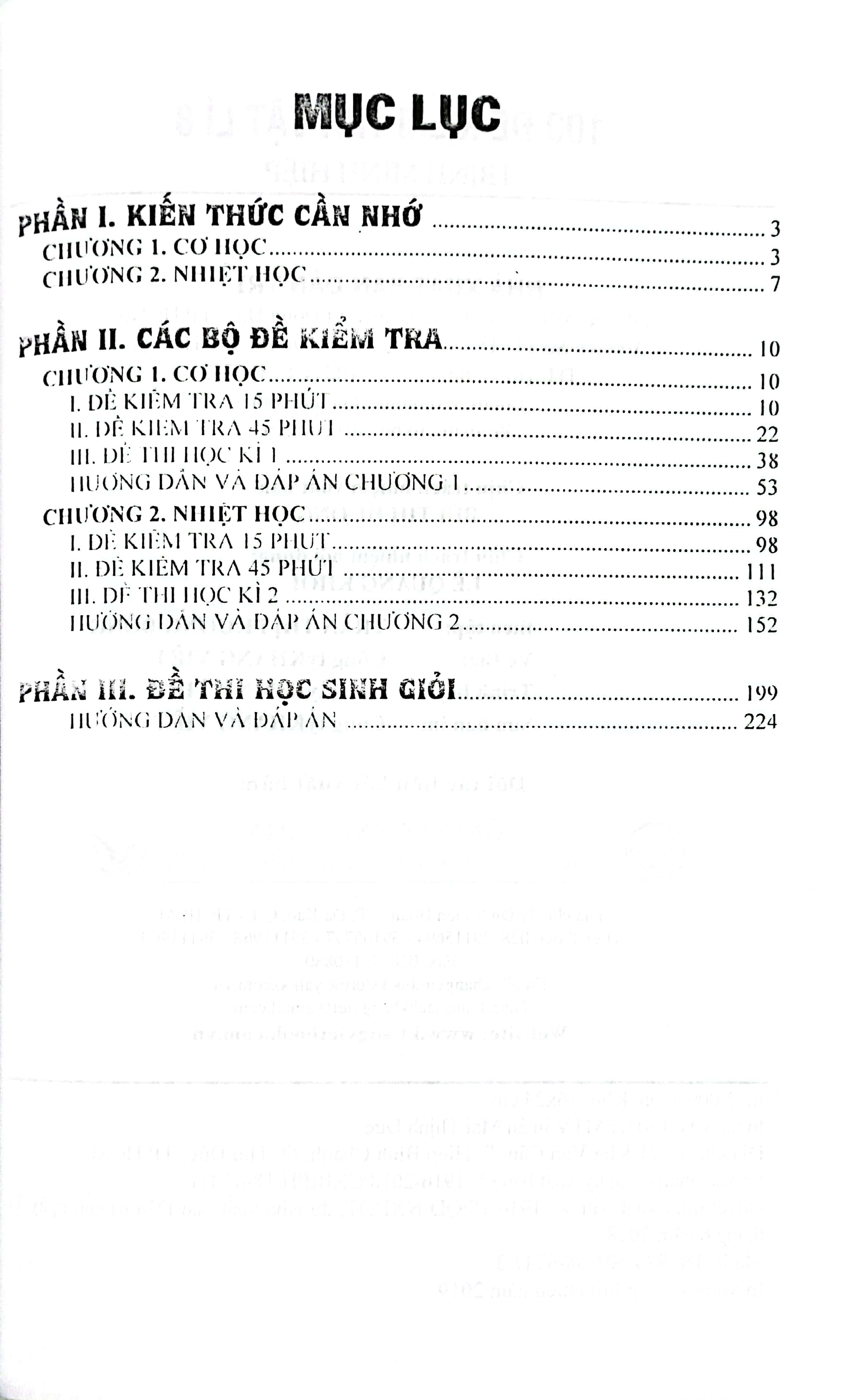 100 đề kiểm tra vật lí lớp 8