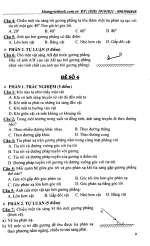 100 đề kiểm tra vật lý 7
