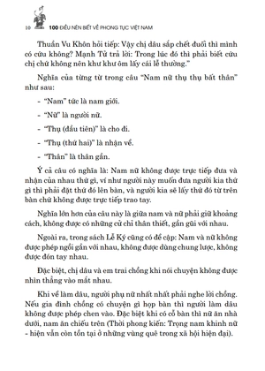 100 điều nên biết về phong tục việt nam (tái bản 2022)