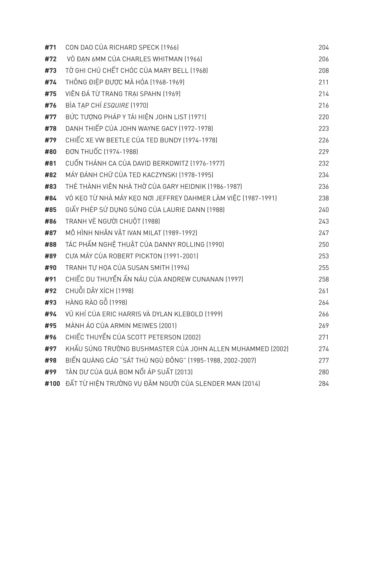 100 kỷ vật tội ác - dòng lịch sử chấn động về những kẻ sát nhân có thật