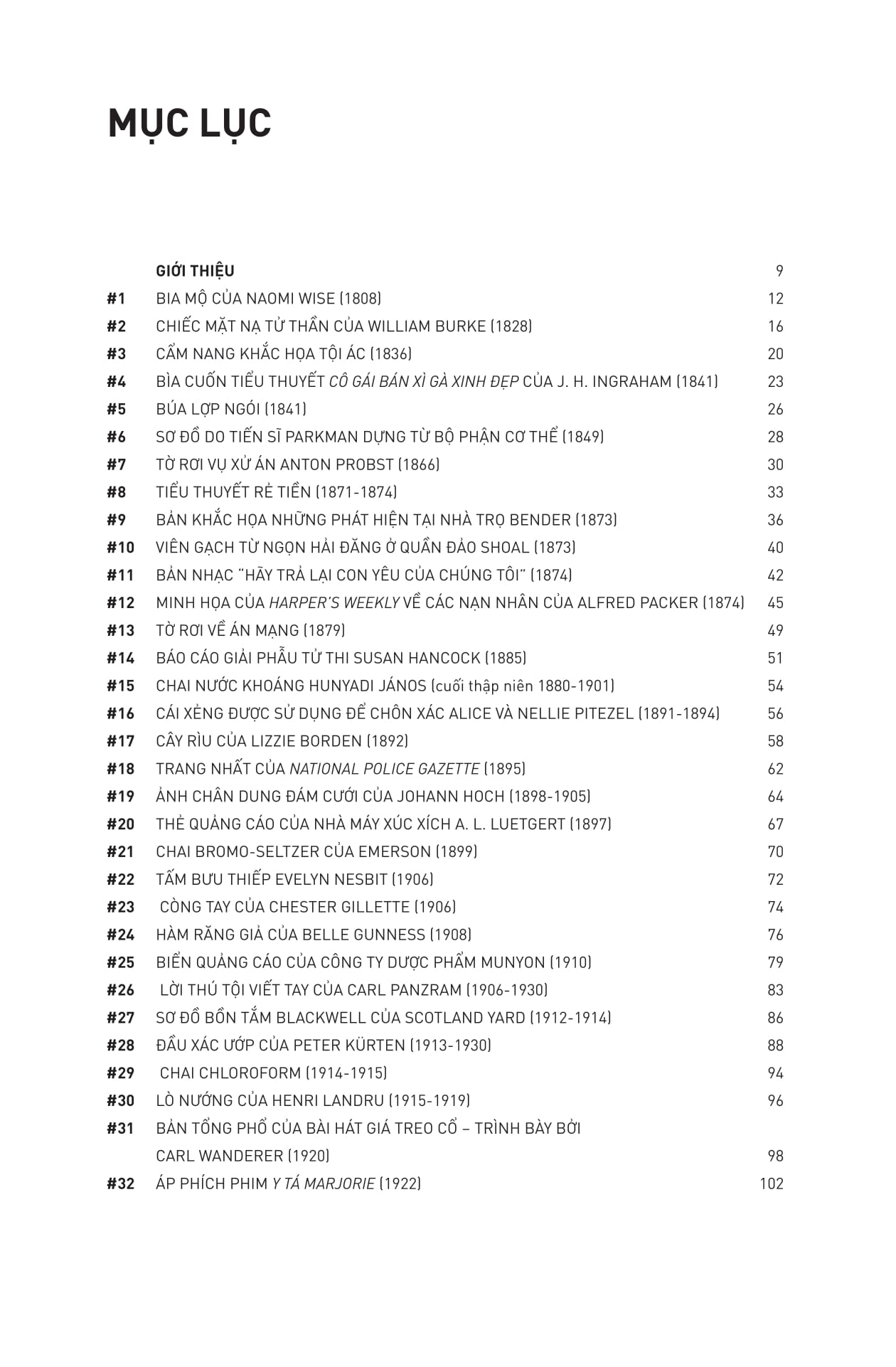 100 kỷ vật tội ác - dòng lịch sử chấn động về những kẻ sát nhân có thật
