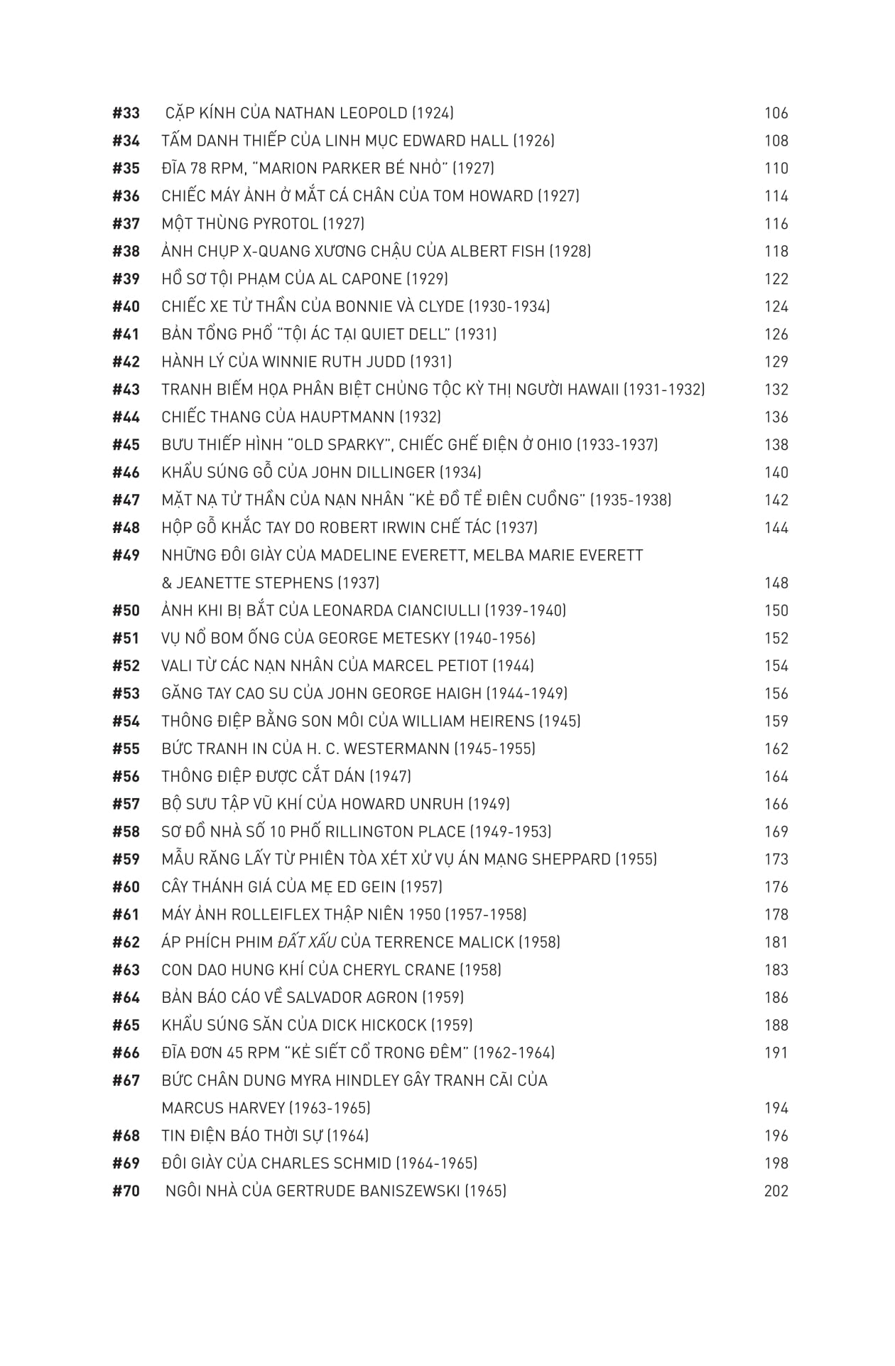 100 kỷ vật tội ác - dòng lịch sử chấn động về những kẻ sát nhân có thật