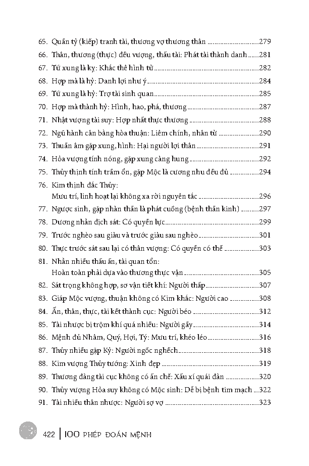 100 phép đoán mệnh