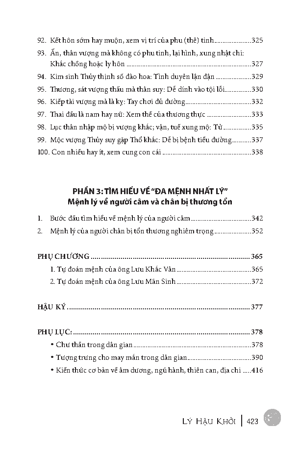 100 phép đoán mệnh