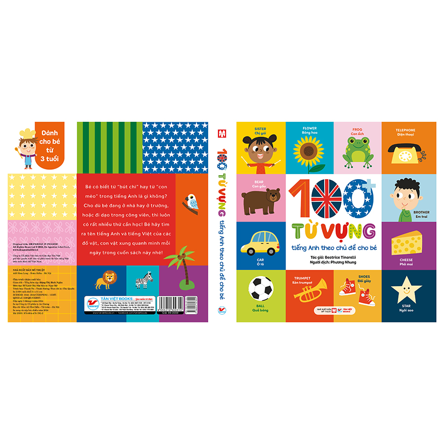 100 từ vựng tiếng anh theo chủ đề cho bé