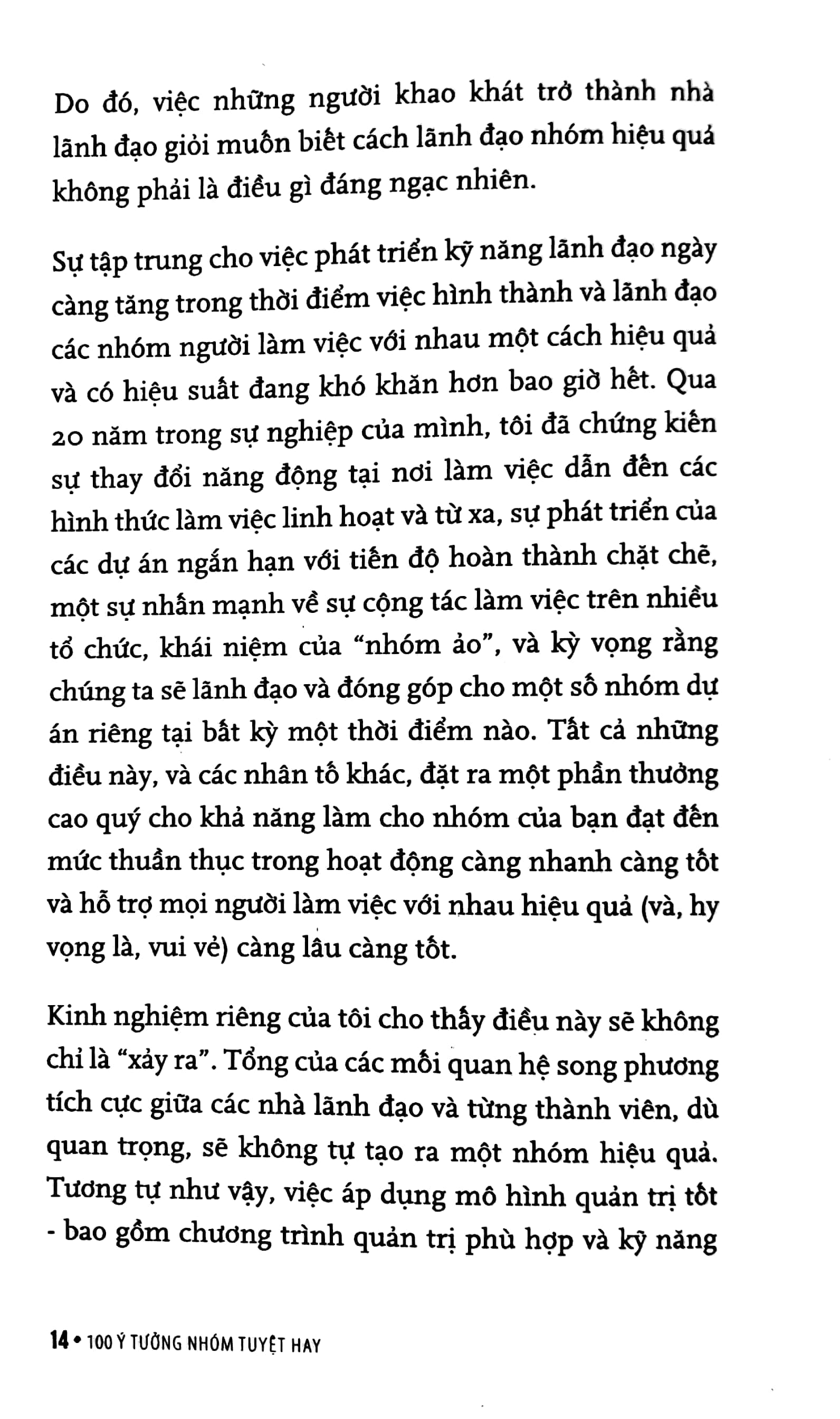 100 ý tưởng nhóm tuyệt hay