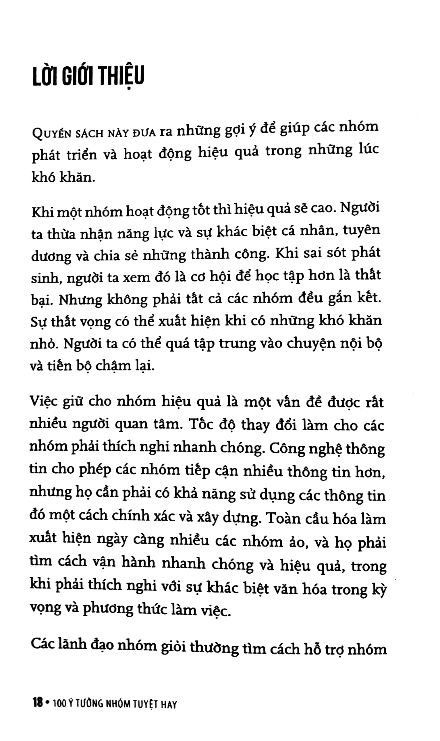 100 ý tưởng nhóm tuyệt hay