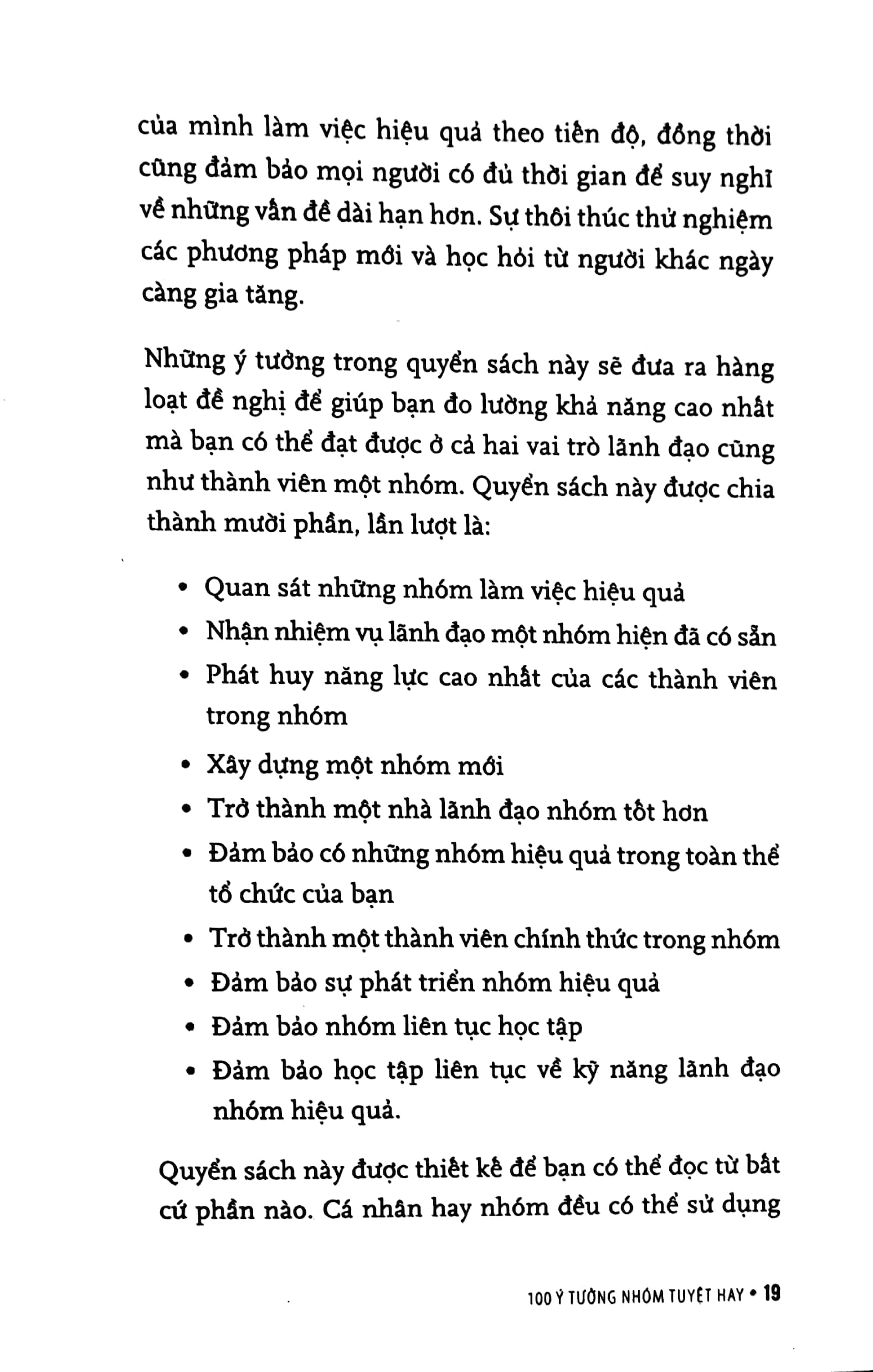 100 ý tưởng nhóm tuyệt hay