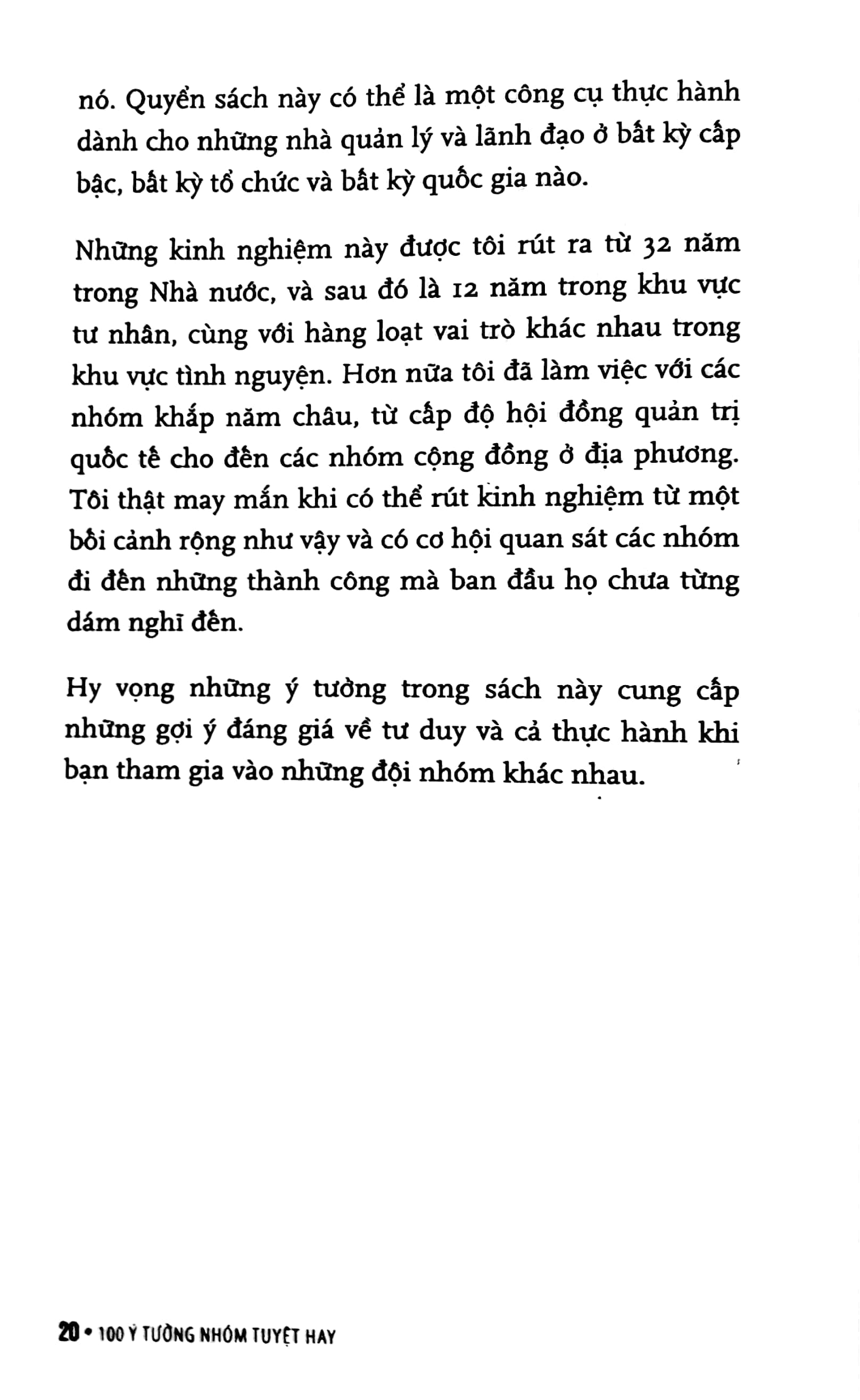100 ý tưởng nhóm tuyệt hay