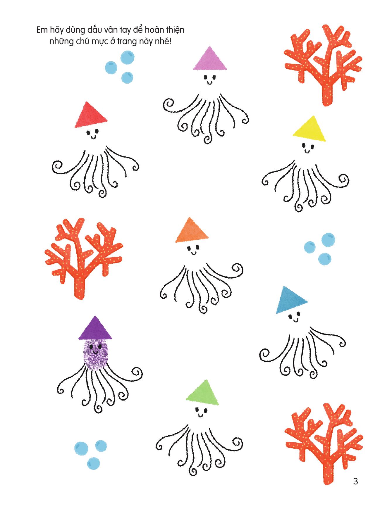100++ Ý Tưởng Sáng Tạo Vẽ Tranh Bằng Vân Tay - Cuộc Sống Quanh Em - Bìa Cứng