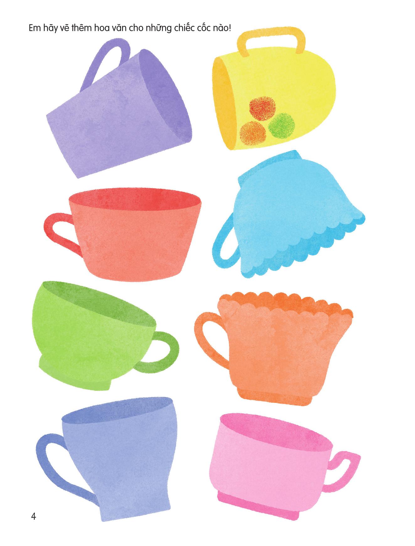 100++ Ý Tưởng Sáng Tạo Vẽ Tranh Bằng Vân Tay - Cuộc Sống Quanh Em - Bìa Cứng