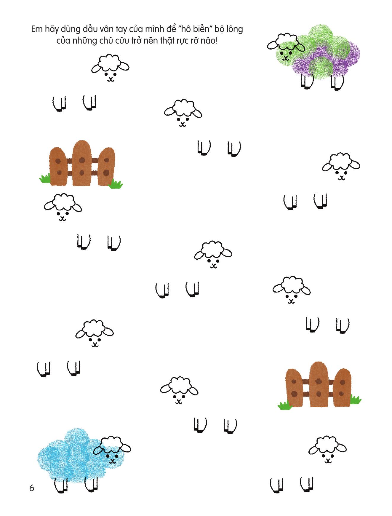 100++ Ý Tưởng Sáng Tạo Vẽ Tranh Bằng Vân Tay - Cuộc Sống Quanh Em - Bìa Cứng