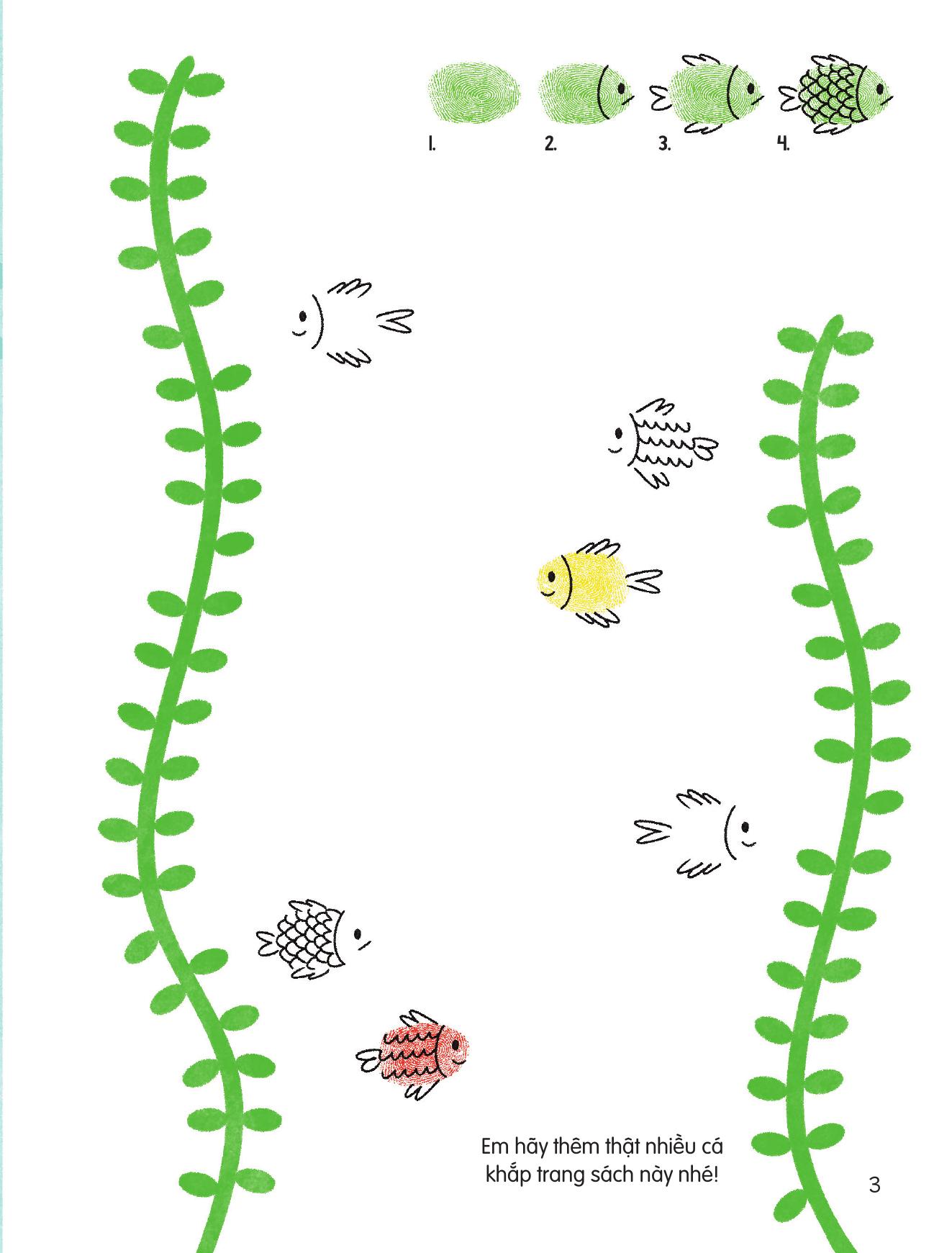 100++ Ý Tưởng Sáng Tạo Vẽ Tranh Bằng Vân Tay - Đại Dương - Bìa Cứng