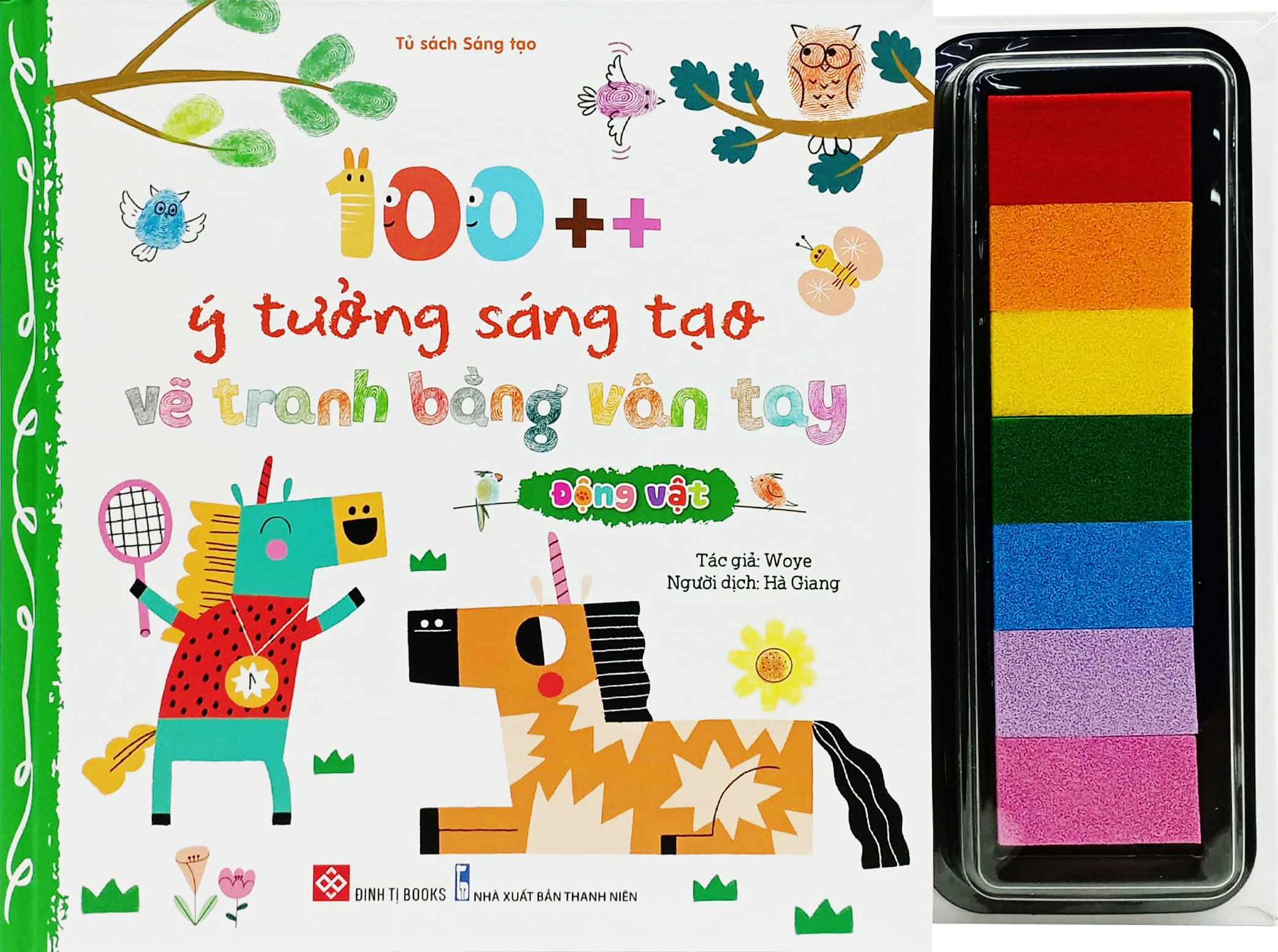 100++ ý tưởng sáng tạo vẽ tranh bằng vân tay - động vật